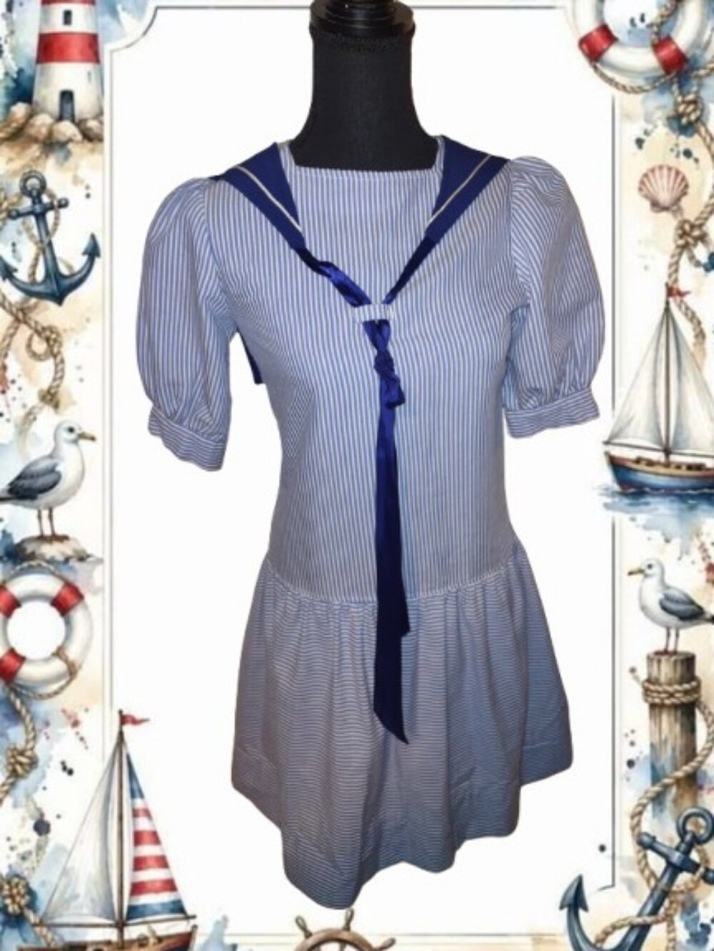 Vintage Sailor Mini Dress